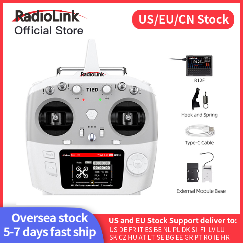 Drone Gimbal Controller - Radiolink T12D ELRS 12 Channels Transmitter,Receiver