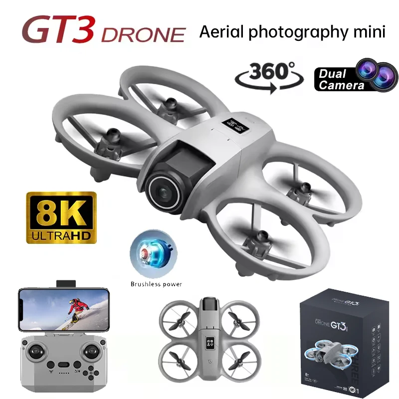 Drone Gimbal 3 Axis - Original GT3 Drone 8K GPS HD