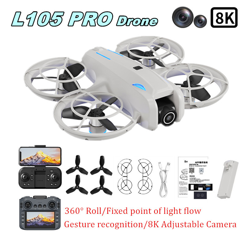 Drone Gimbal Brushless - L105 PRO Drone Duel 8k Lens