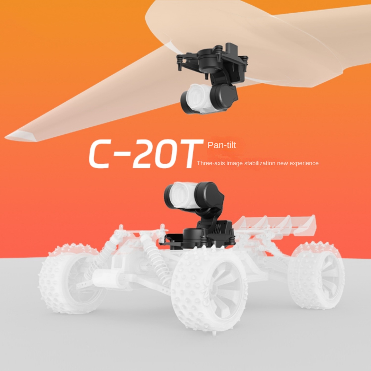 Drone Gimbal 3 Axis - NCZOBOE C-20T 3-Axis O4 FPV Gimbal