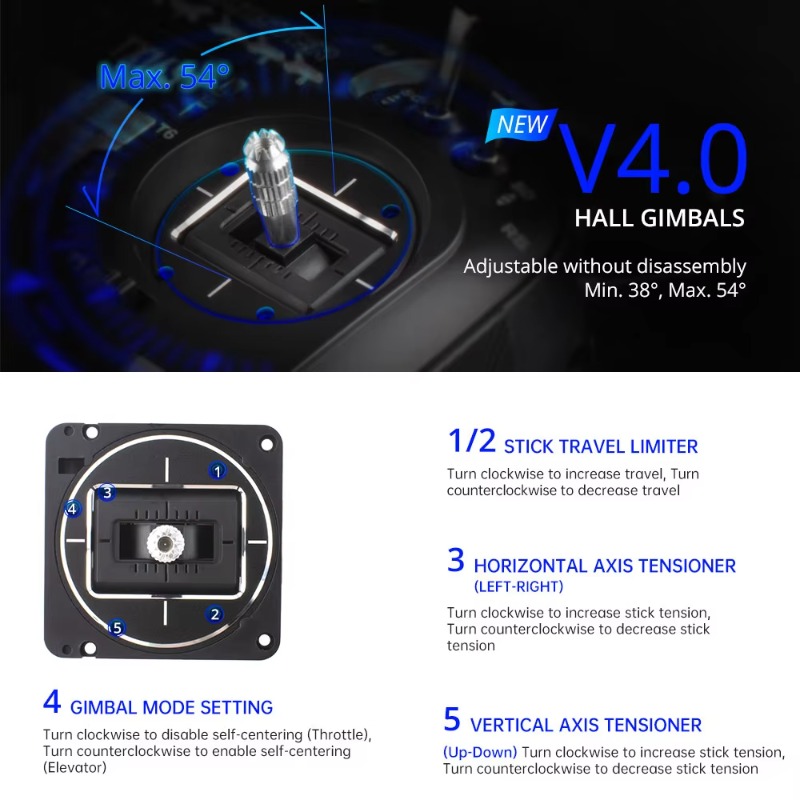 RadioMaster TX16S MKII V4.0 16 - Drone Gimbal Controller 评论和价格