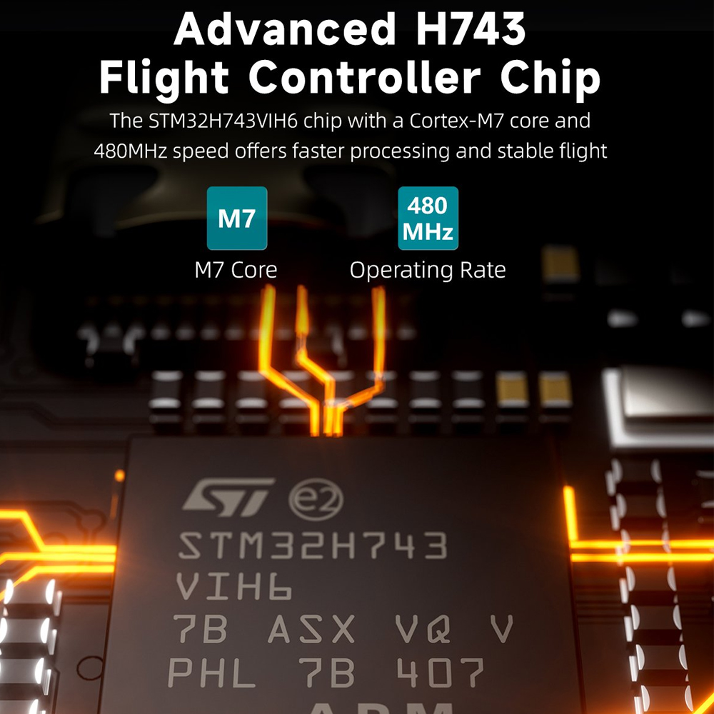 GEPRC TAKER H743 BT 8Bit 80A S - Drone Gimbal Controller 评论和价格