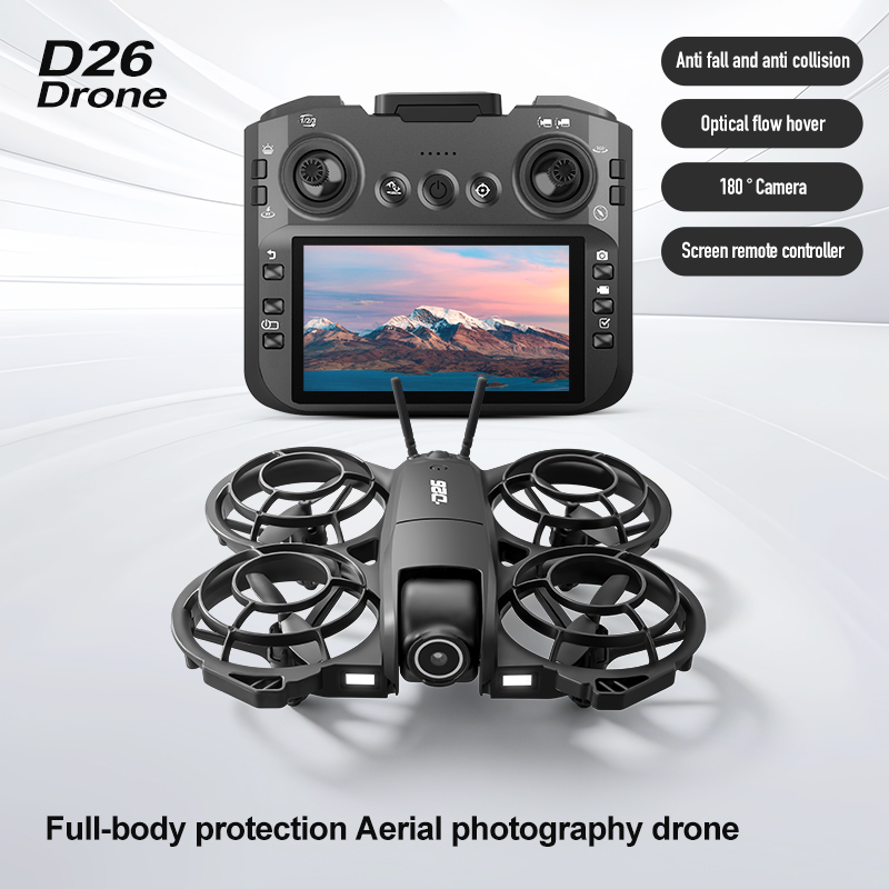 D26 Drone 4K Aerial HD 180° Ca - Drone Gimbal 2 Axis 评论和价格