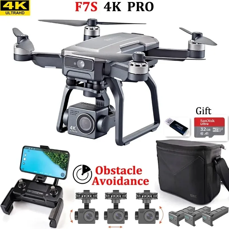 SJRC F7s 4K PRO Drone 4K obsca - Drone Gimbal 3 Axis 评论和价格