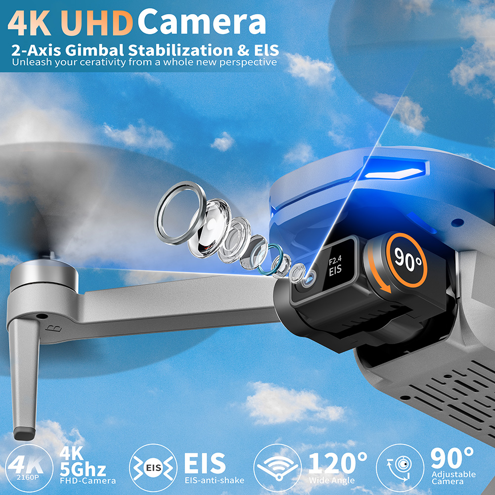 GPS Drone with Camera for Adul - Drone Gimbal 2 Axis 评论和价格
