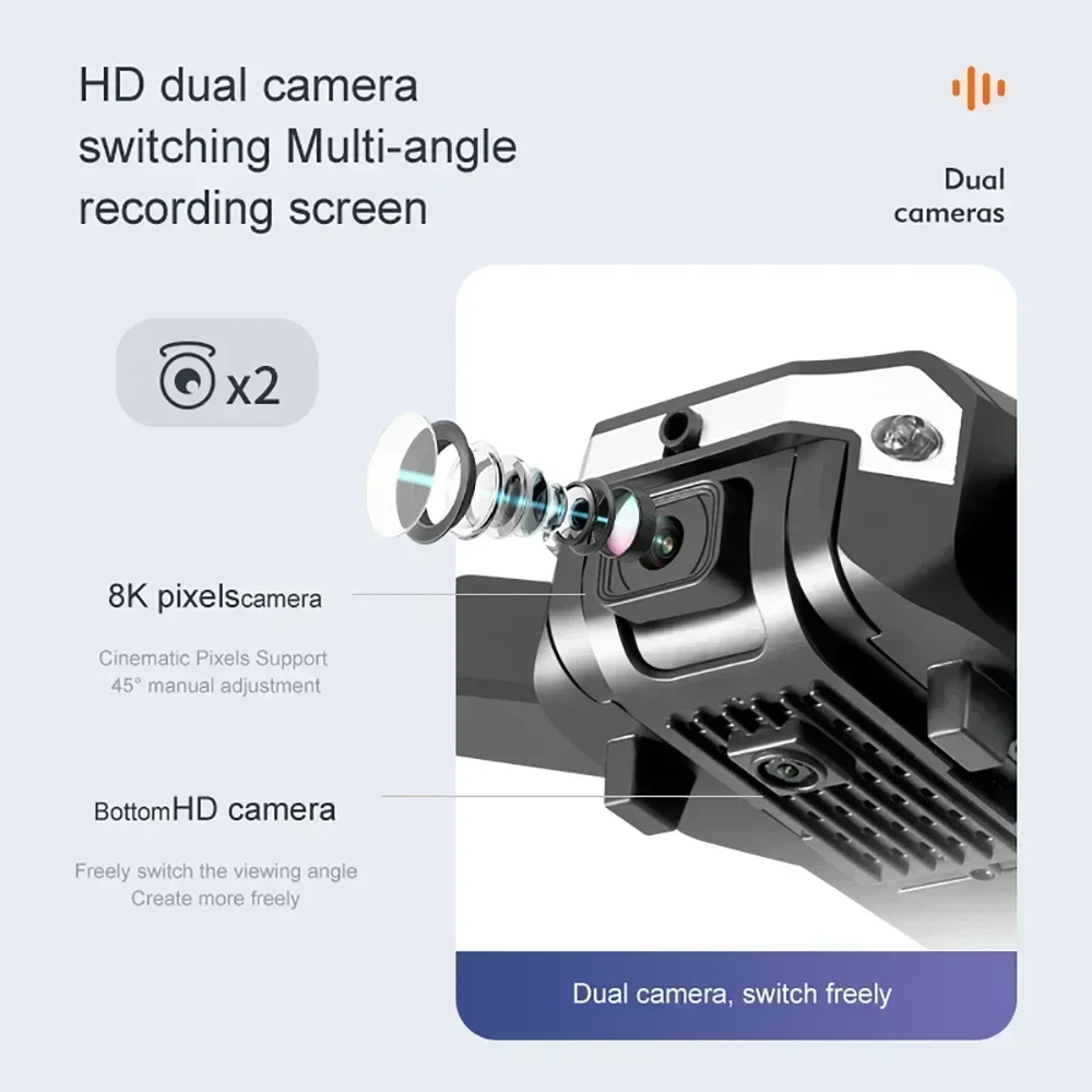 G6 Pro 8K Dual-Camera Drone, 5 - Drone Gimbal Brushless 评论和价格