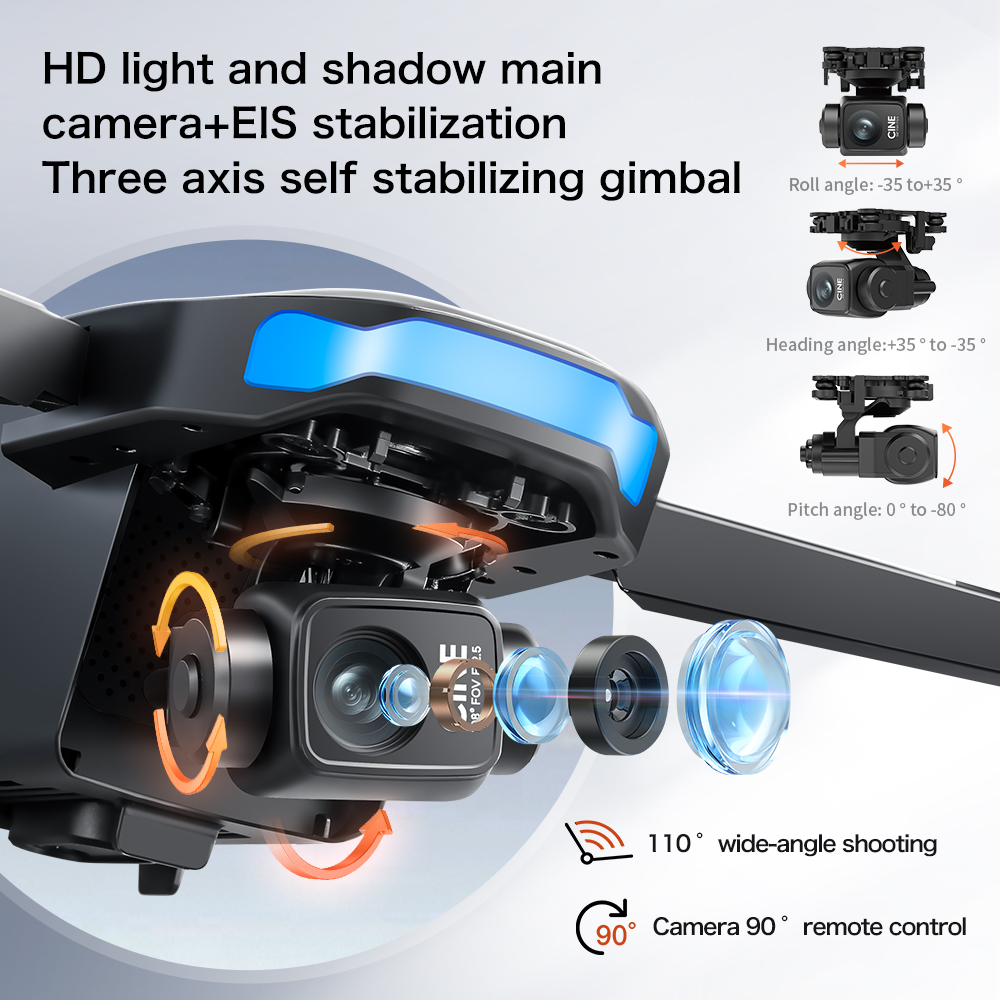 New S-X1 MAX Drone GPS 8K Prof - Drone Gimbal Mount 评论和价格