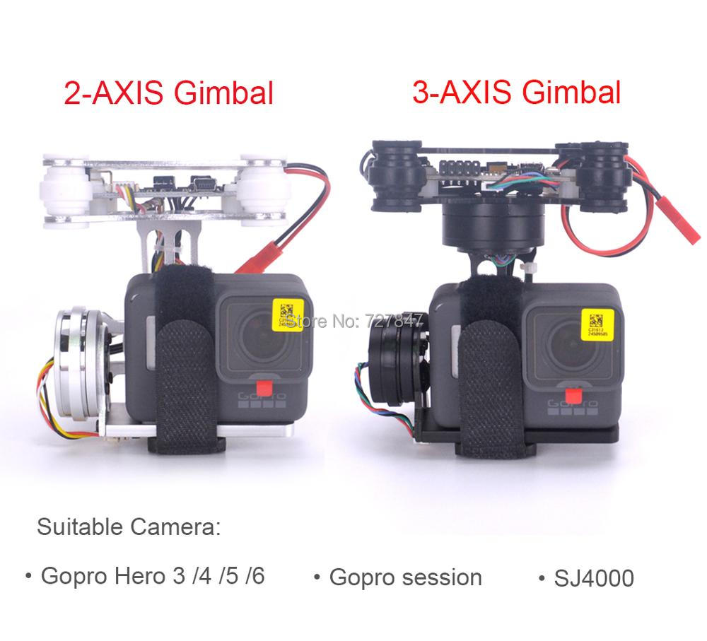 RTF FPV 3-AXIS / Lightweight 2 - Drone Gimbal For Gopro Hero 评论和价格