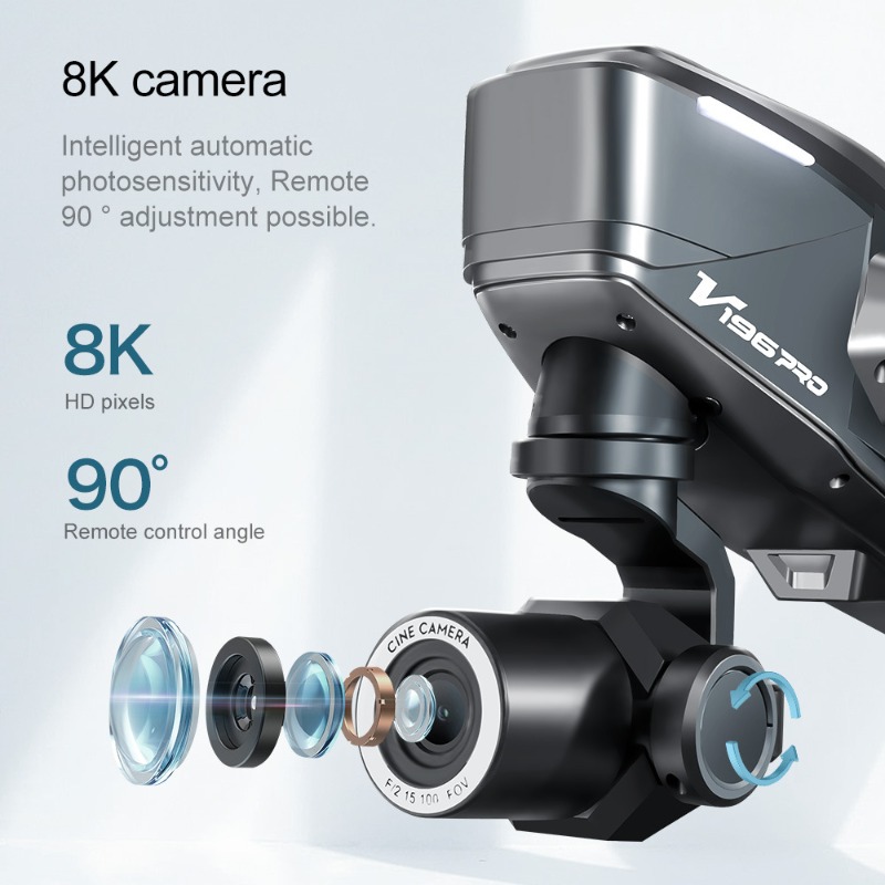 2025 V196 Automatic Obstacle A - Drone Gimbal 2 Axis 评论和价格